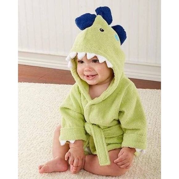 Dino Infant Hooded Towel‎ Robes 0-9months - Picture 1 of 2